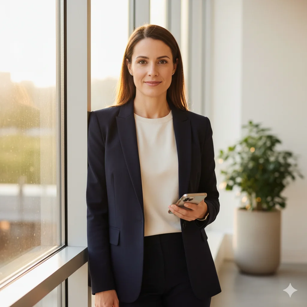 Уверенная девушка шагает навстречу рассвету — твой ход